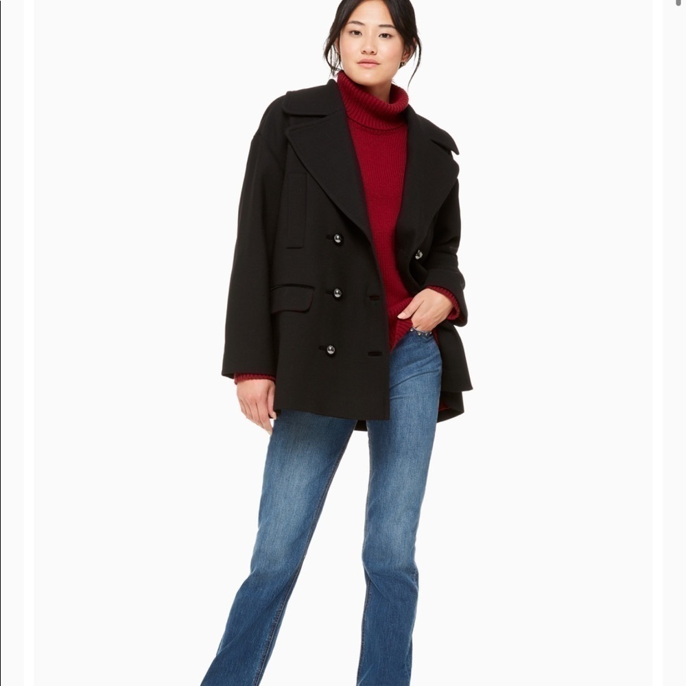 Kate Spade Brooke Street modern peacoat